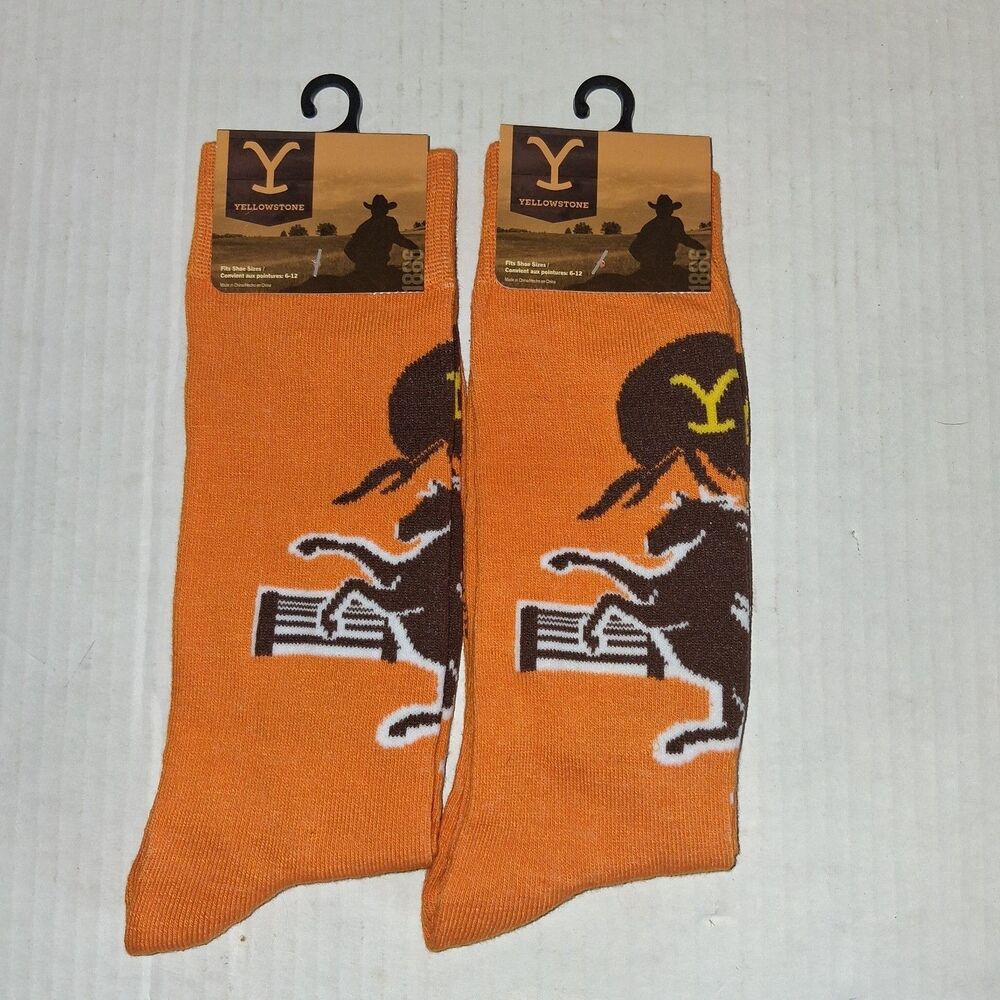 Yellowstone 2 Pair Men's Crew Socks